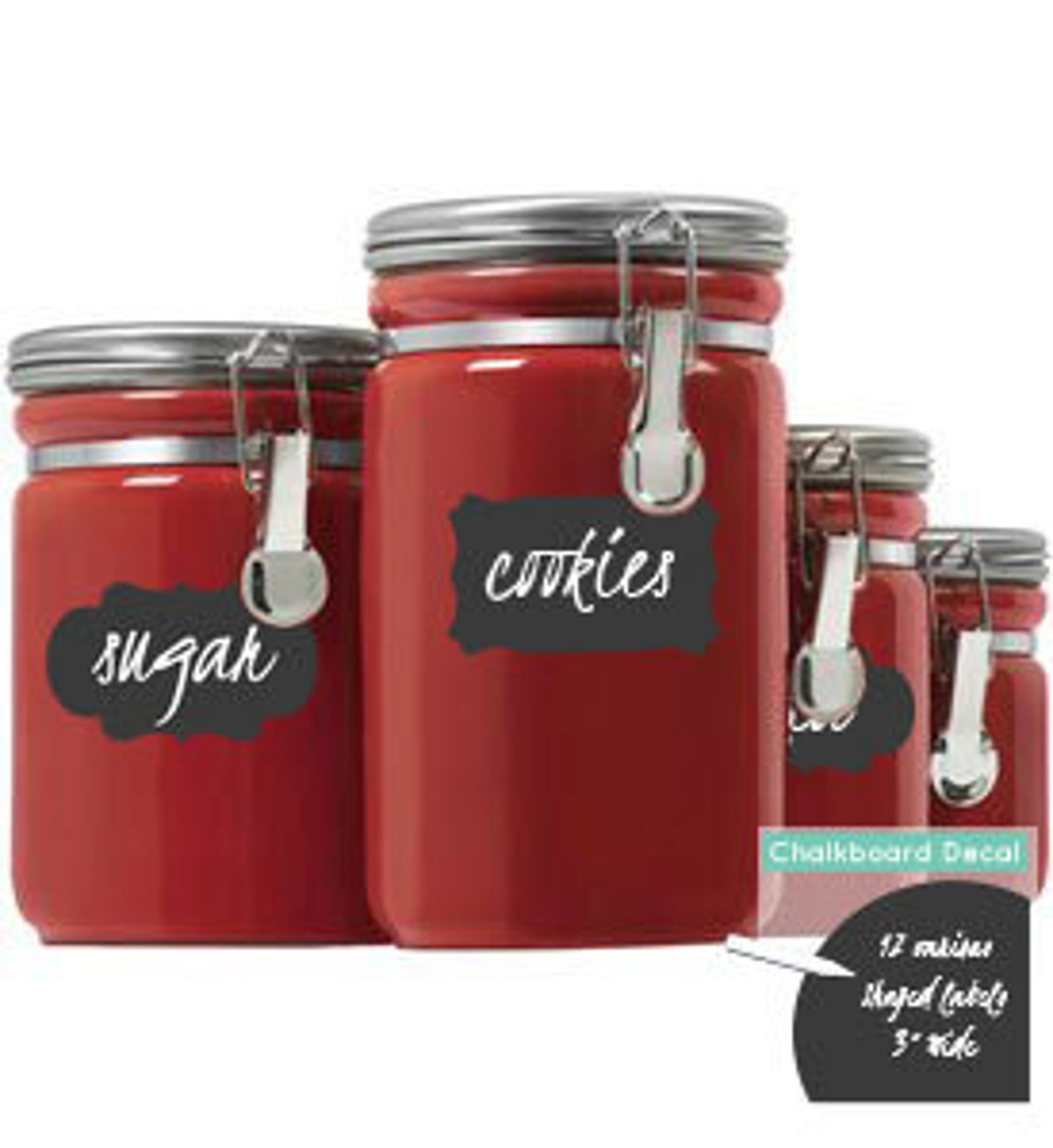 Small Chalkboard Label Stickers Wall Decal Custom Chalkboard Etsy