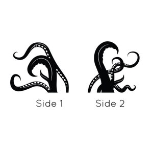 Octopus Tentacle Vinyl Wall Decal – Dramatic Ocean Bathroom Decor image 5