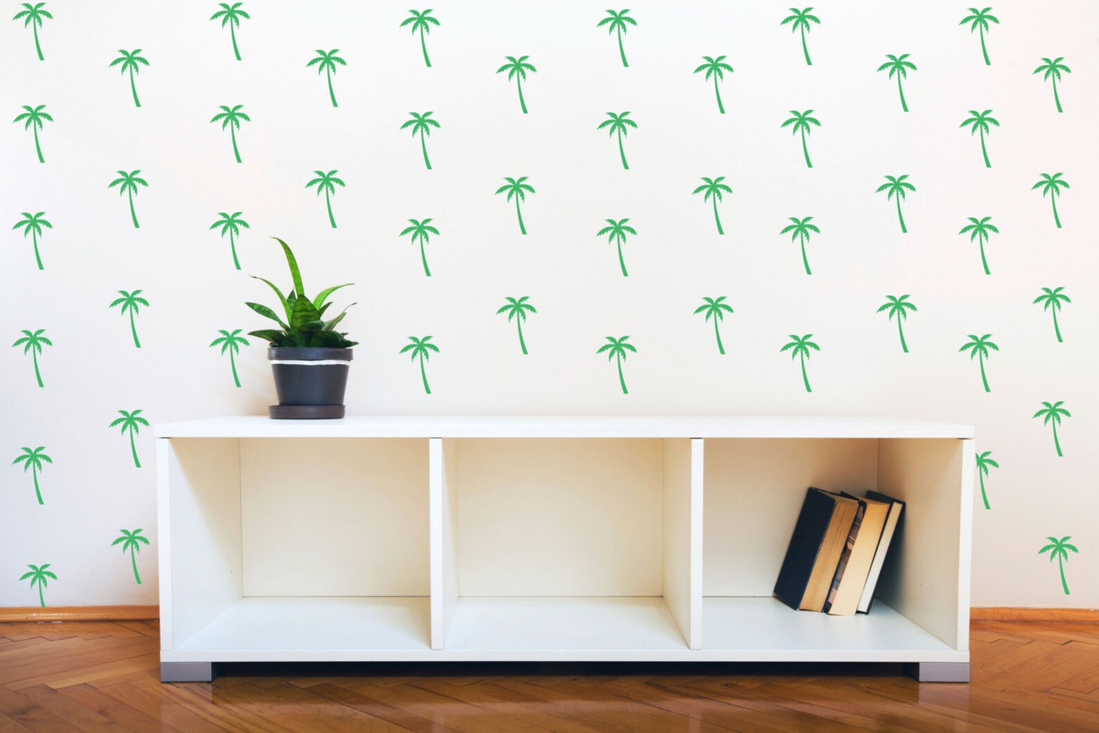 Palm Tree Tiny Wall Pattern Decal Repeatable Wall Decal Etsy