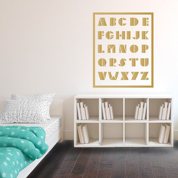 Alphabet Vinyl Wall Decals