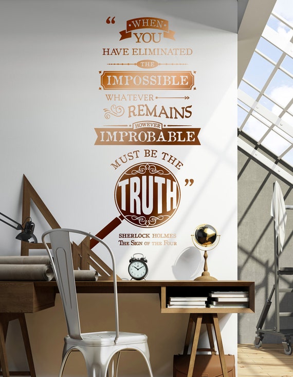 NO S#IT SHERLOCK QUOTE DECAL DECOR STICKER WALL ART GRAPHIC VARIOUS COLOUR 