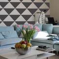 Triangle Wall Pattern Decals - Wall Decal Custom Vinyl Art Stickers for Baby Nurseries, Schools, Homes, Interior Designers, Events