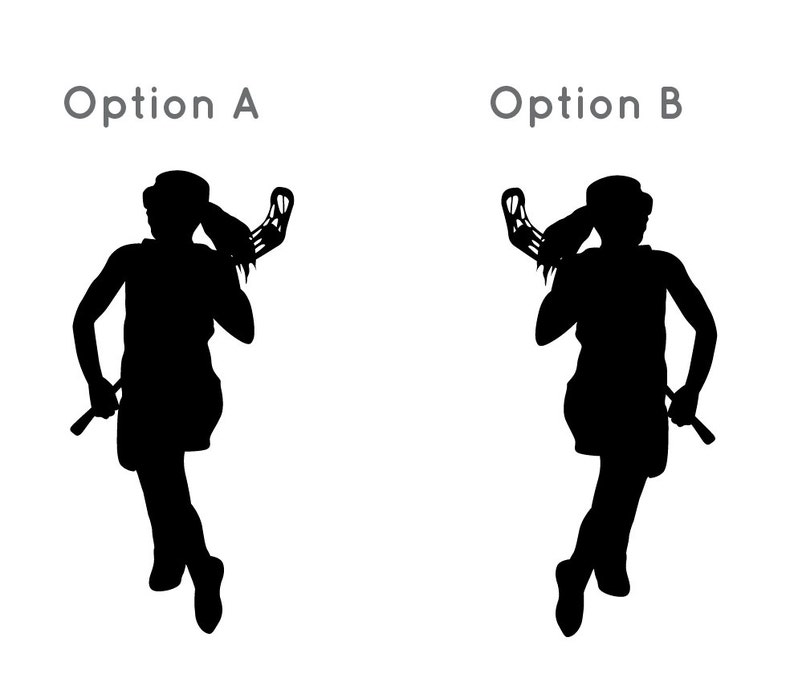 Girl Lacrosse Silhouette Sports Wall Decal Custom Vinyl Art - Etsy