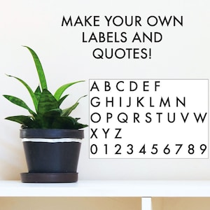 Assorted Alphabet & Numbers- Make Your Own Custom Vinyl Decal Labels and Quotes with Assorted  Letter, Number and Special Character Stickers