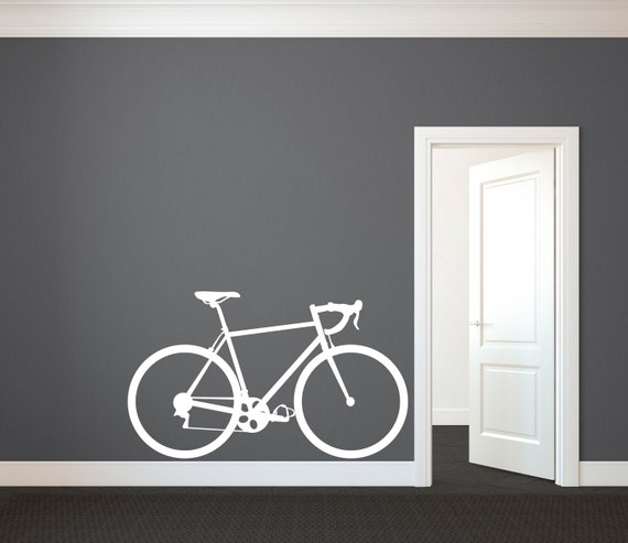 Road Bike Vinyl Wall Decal – Bicycle Art Stickers for Home Decor