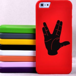 Live Long and Prosper Hand Sign Silhouette - Wall Decal Custom Vinyl Art Stickers