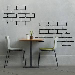 Brick Wall Segments -Vinyl Wall Decal for Couples, Nurseries, Home Decor