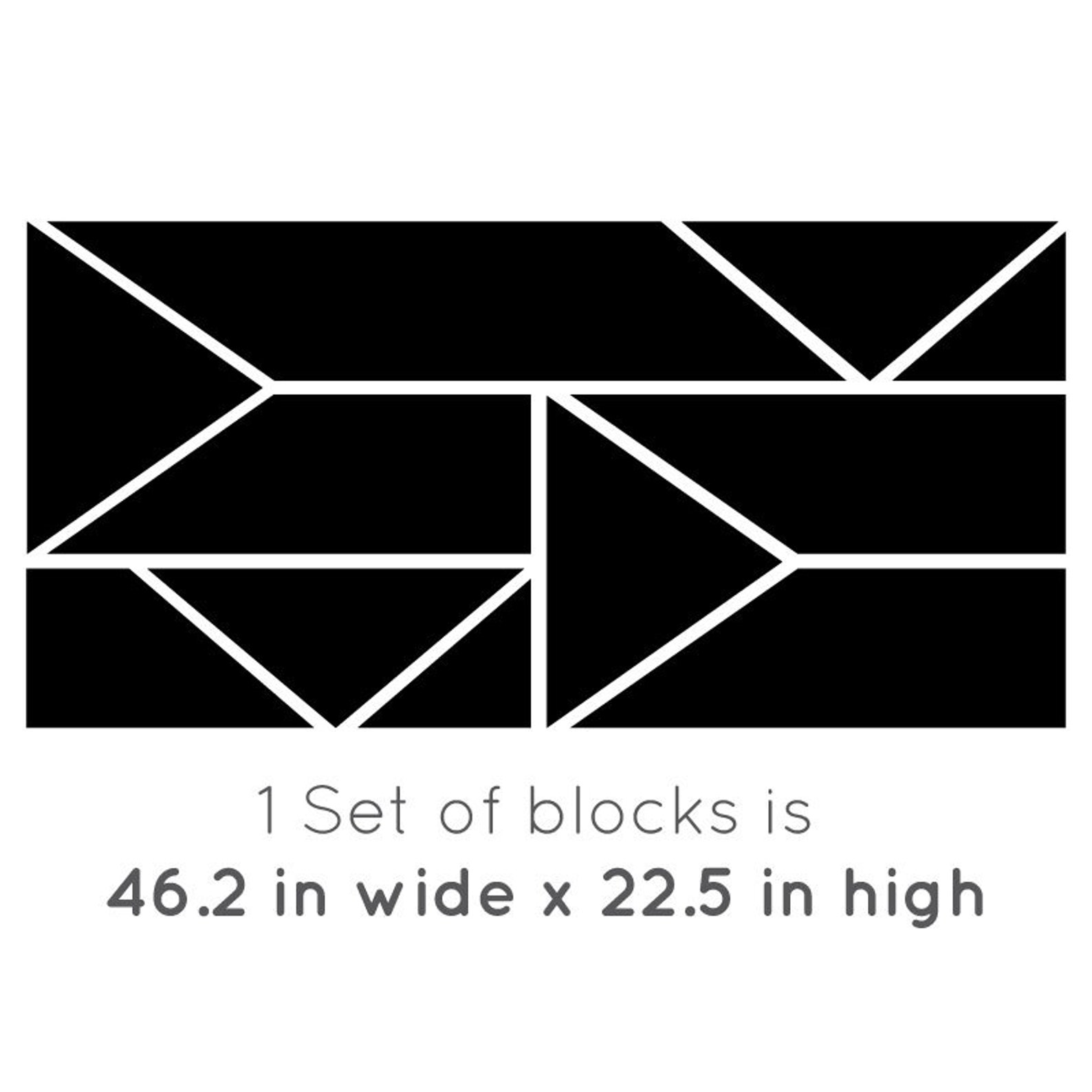 10 Modern Geometric Wall Blocks Geometric Modern Pattern Etsy