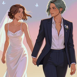 Pricefield Wedding Day Art Print | Life Is Strange Fan Art, Matte Paper Poster