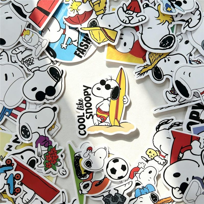 Snoopy Brain Sticker Snoopy Clear Stickers - Etsy UK