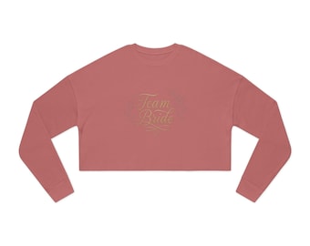 Sudadera corta del equipo de la novia | Top para la despedida de soltera