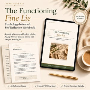 Selbstreflexions-Arbeitsbuch (PDF) | Tagebuch zu emotionaler Erschöpfung und dem Bedürfnis, es anderen recht zu machen | Arbeitsbuch zur inneren Arbeit (zum Ausdrucken) | Arbeitsbuch für mentale Gesundheit (Download)
