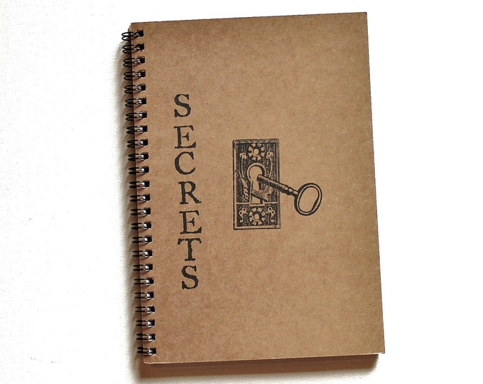 Skeleton Key Lock Diary Notebook Journal Secrets Etsy