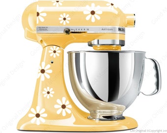 Daisy Decal Kit - YOUR CHOICE of COLORS - for your Kitchen Stand Mixer - Original Daisy Design