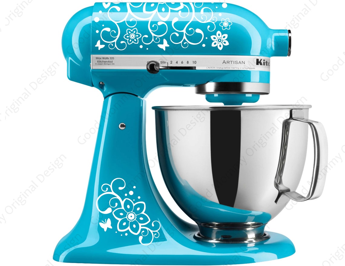 KitchenAid Mixer Decals Original Flutterby Etsy