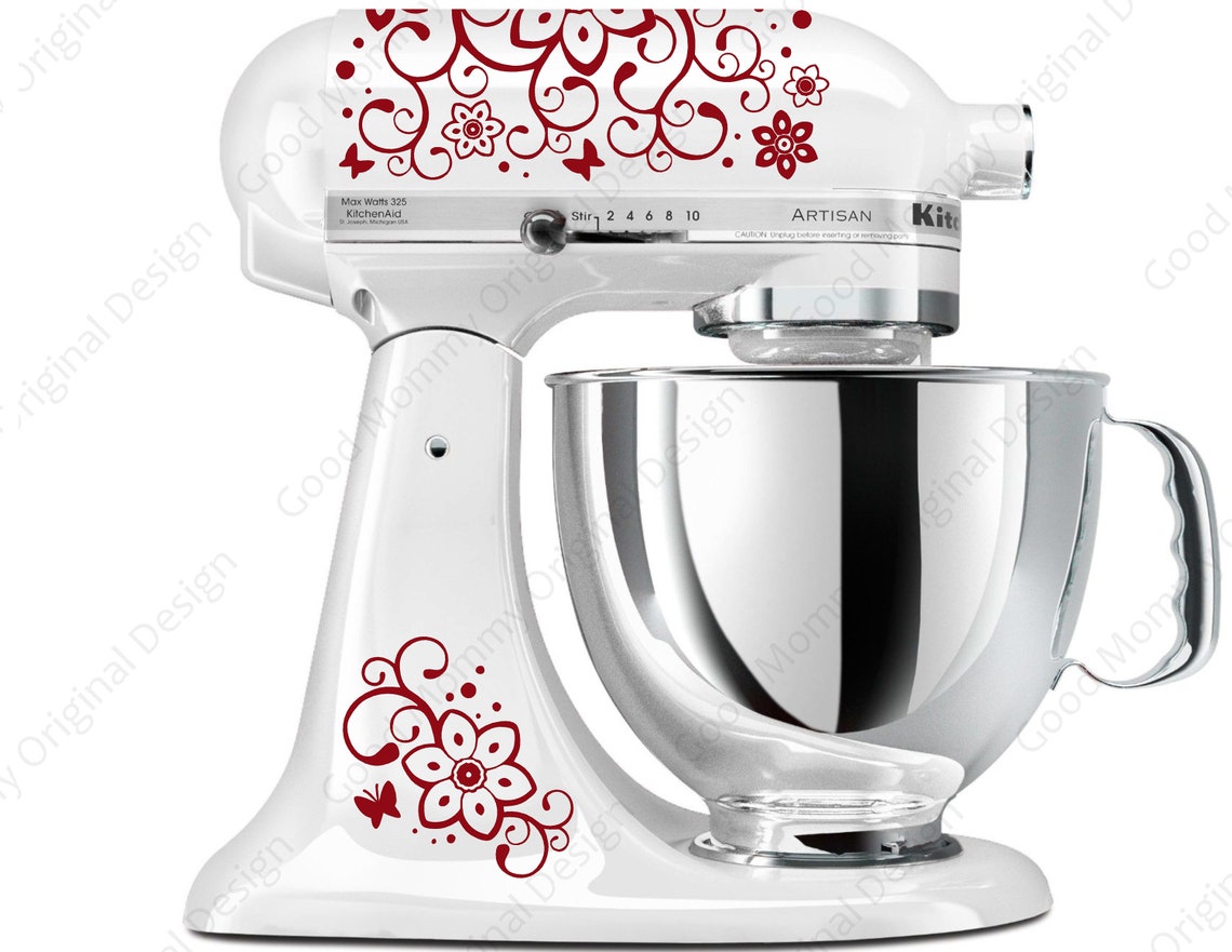 KitchenAid Mixer Decals Original Flutterby Etsy