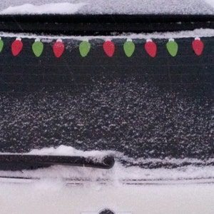 Retro Christmas Light Decal Kit for your Car - Holiday / Christmas Vinyl Stickers - Sold By The Foot