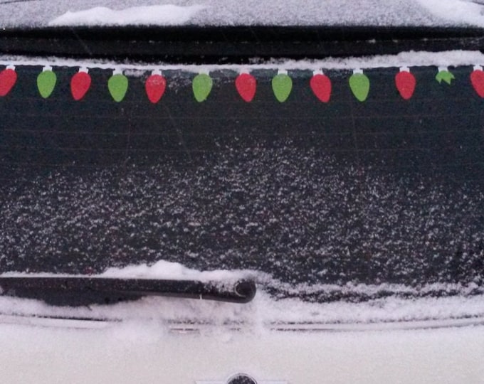 Retro Christmas Light Decal Kit for Your Car Holiday / Christmas Vinyl