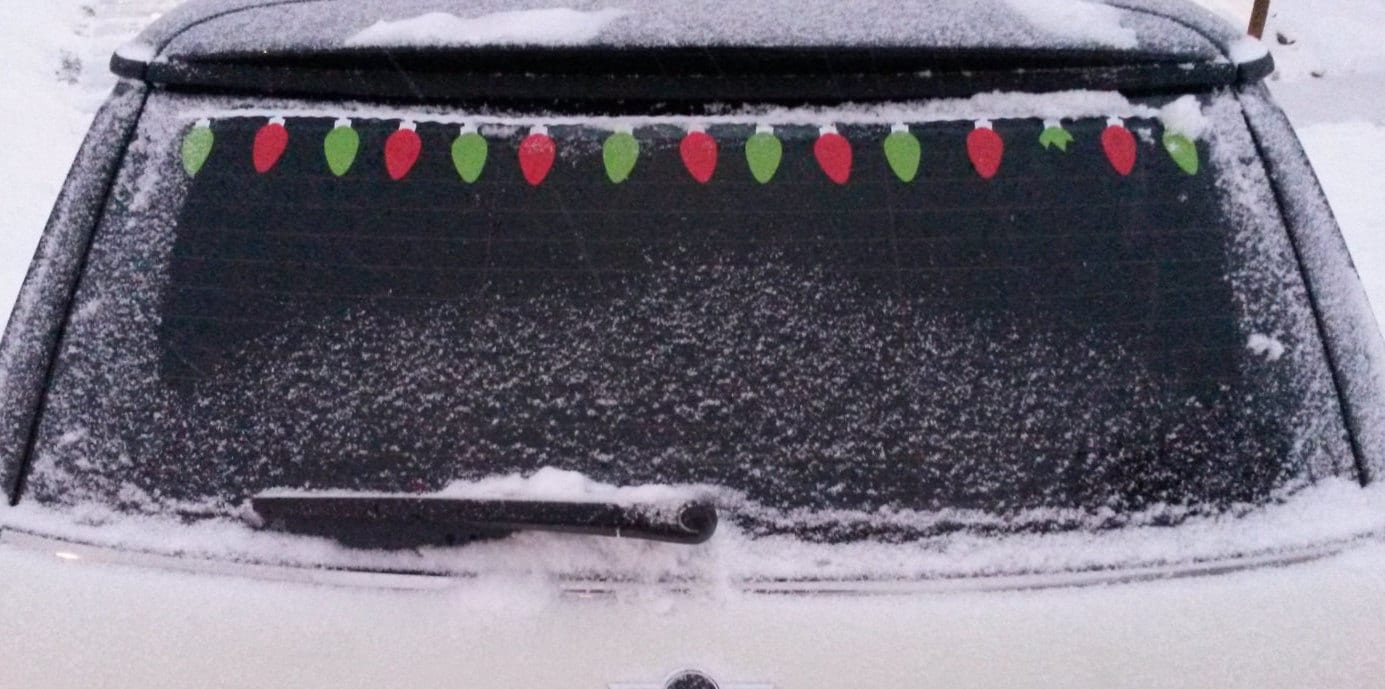 Retro Christmas Light Decal Kit for Your Car Holiday / Etsy