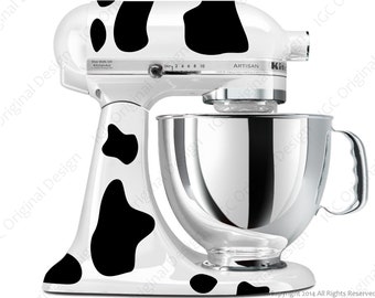 Cow Print Decal Kit - YOUR COLOR CHOICE - for your Kitchen Stand Mixer – Moo!