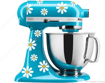 Daisy Decal Kit - YOUR CHOICE of COLORS - for your Kitchen Stand Mixer - Original Daisy Design