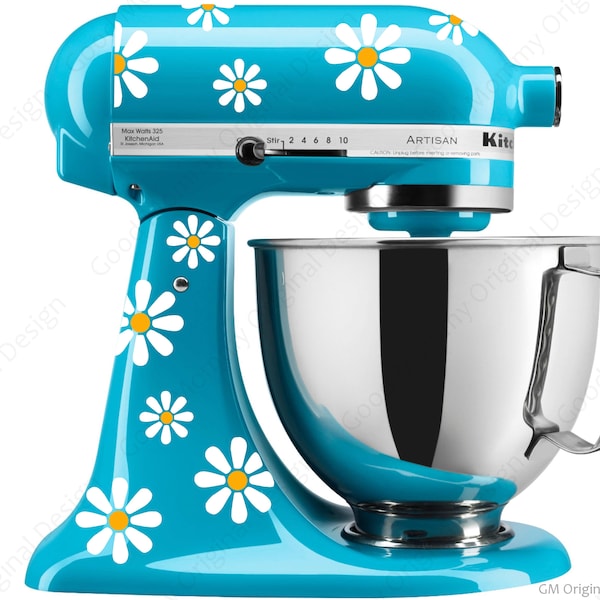 Kit de calcomanías Daisy - COLORES A ELEGIR - para tu batidora de pie - Diseño original Daisy