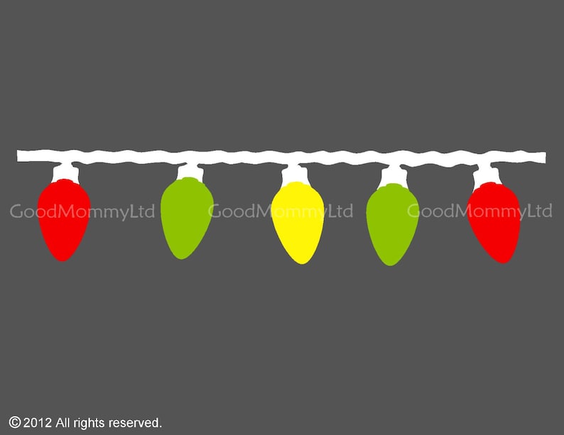Retro Christmas Light Decal Kit for your Car Holiday / Etsy