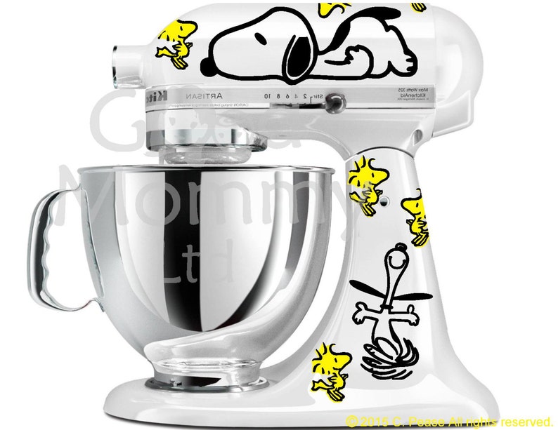 Peanuts Inspired Stand Mixer Decal Kit for your KitchenAid Etsy