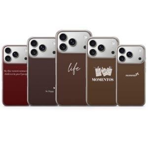 Cover per telefono con citazione ottimistica e motivazionale per iPhone 16e, 17 Pro Max, 15, 13, Samsung S26, A56, Pixel 10, 9A
