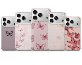 Butterfly Phone Case Cottagecore cover for iPhone 16e, 17 Pro Max, 15, 13, Samsung S26, A56, Pixel 10, 9A