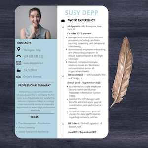 Modern Resume Template Canva, …