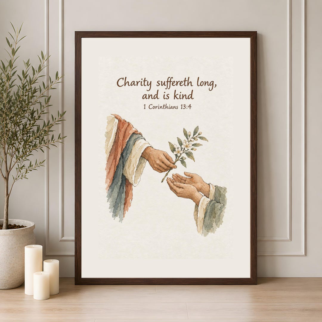 Christian Wall Art, 1 Corinthians 13:4, Love is Patient Love is Kind ...