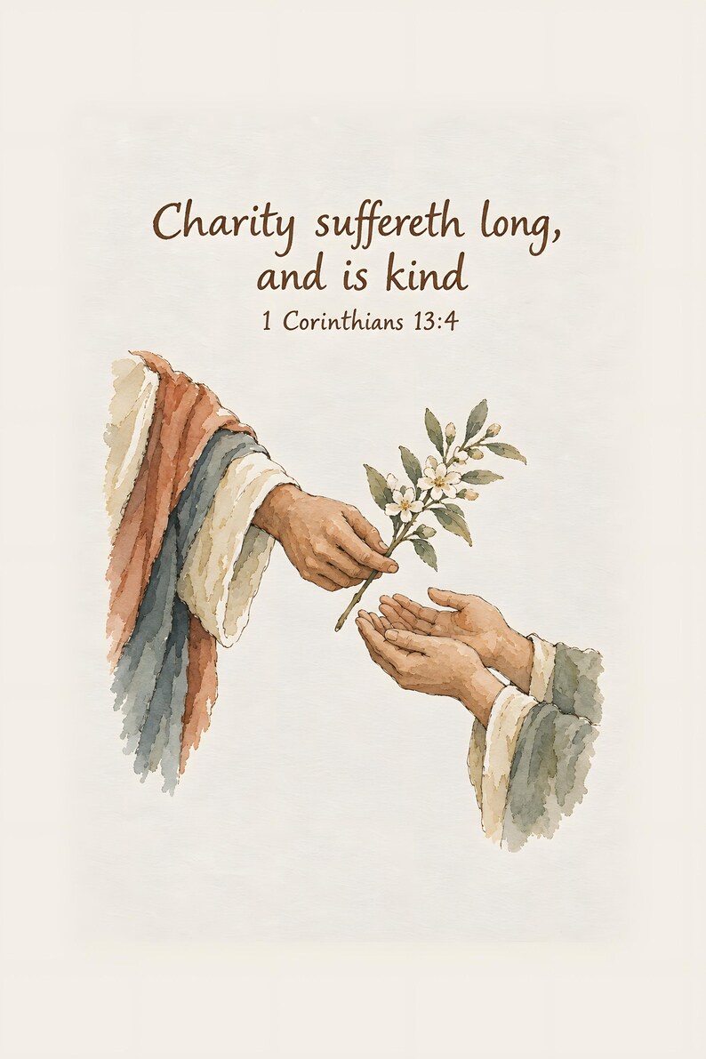 Christian Wall Art, 1 Corinthians 13:4, Love is Patient Love is Kind ...