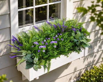 12 manojos de plantas artificiales para exteriores, flores artificiales y arbustos de follaje resistentes a los rayos UV.