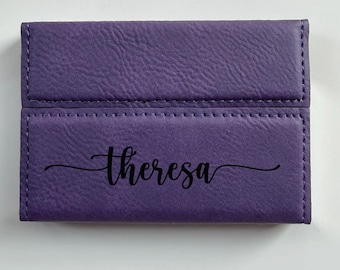 Personalized Business | JW Contact Card Holder - Purple