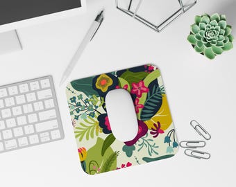 Bright Blossoms  Square Mousepad