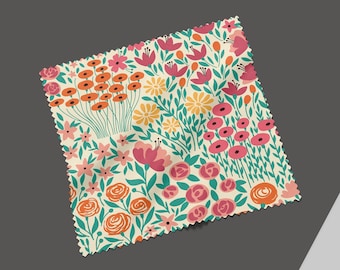 Floral Meadow Microfiber Lens Cloth | Glasses, Phone Cleaner