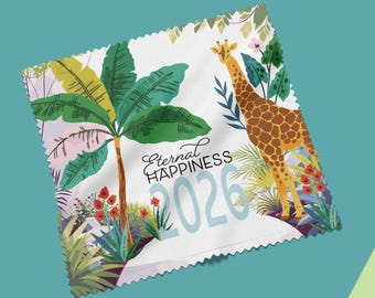 Eternal Happiness 2026 Tropical Garden Microfiber Lens Cloths