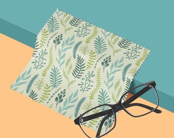 Bright Leaves Microfiber Lens Cloths
