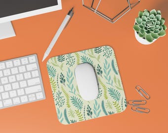 Bright Leaves Square Mousepad