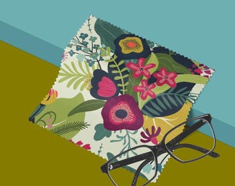 Bright Blossoms Microfiber Lens Cloths