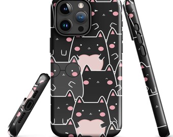 Cute Black Cat Tough Case for iPhone®