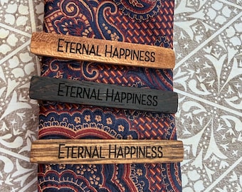 Eternal Happiness Solid Wood tie bar