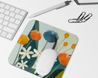 Mixed Blooms Square Mousepad
