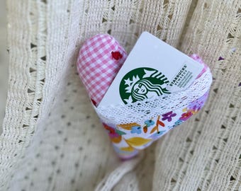 Pink Heart Gift Card Holder