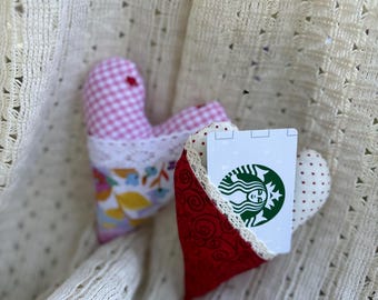 Red Heart Gift Card Holder