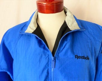 chaqueta reebok vintage mujer azul