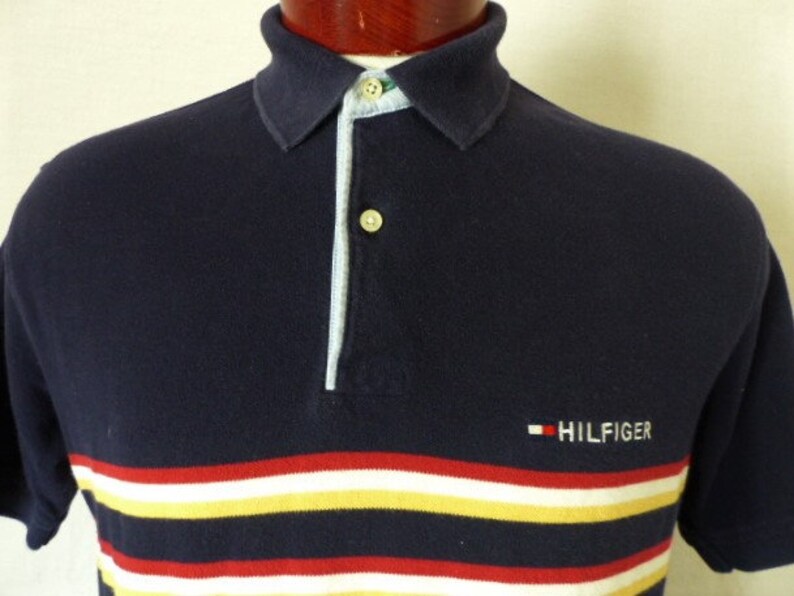 tommy hilfiger navy blue polo shirt