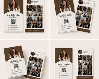 Modern Photographer Business Card Template | Editable in Canva
