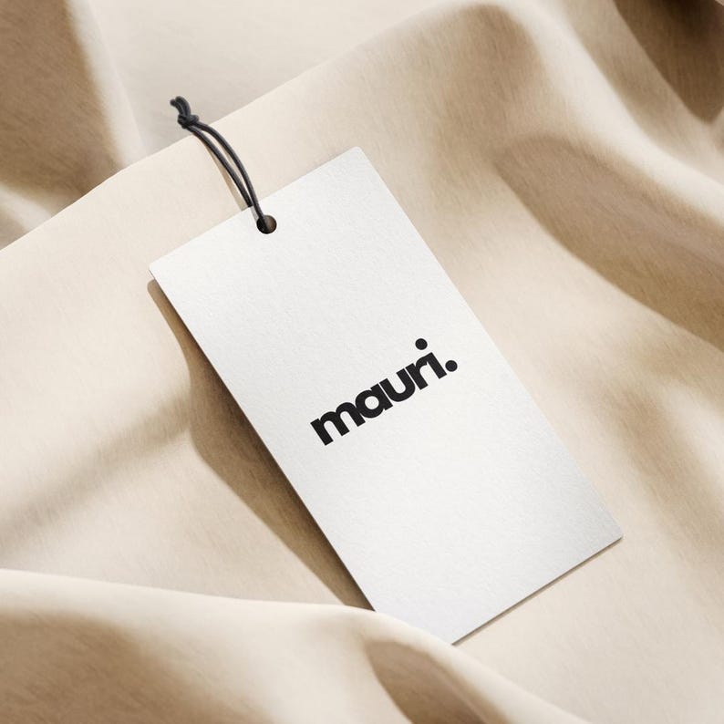 Custom Clothing Hang Tags | 350gsm Matte Cardstock Garment Labels (Printed) image 3